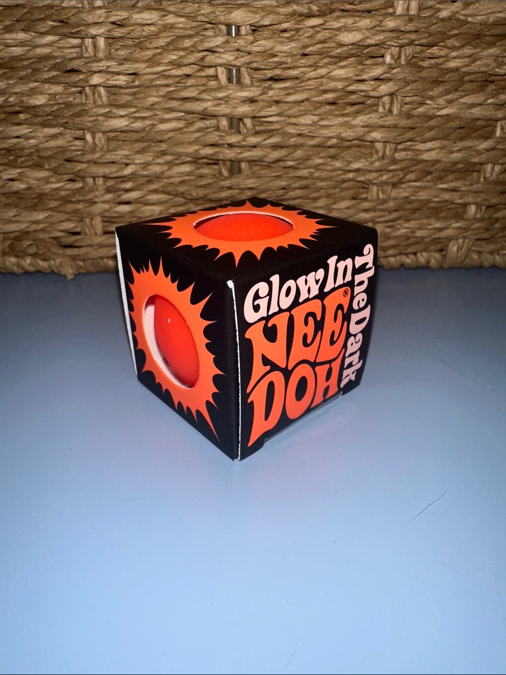 NWT Nee Doh Orange “Glow in the Dark” Squishy Ball